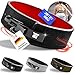XL Gurt günstig Kaufen-EVERLEVEN Premium Echtleder Gewichthebergürtel, Gewichthebergürtel für Herren und Damen, Weightlifting Belt, Fitness Gym Gürtel Bodybuilding Kraftsport Lifting Belt - Größe L/XL