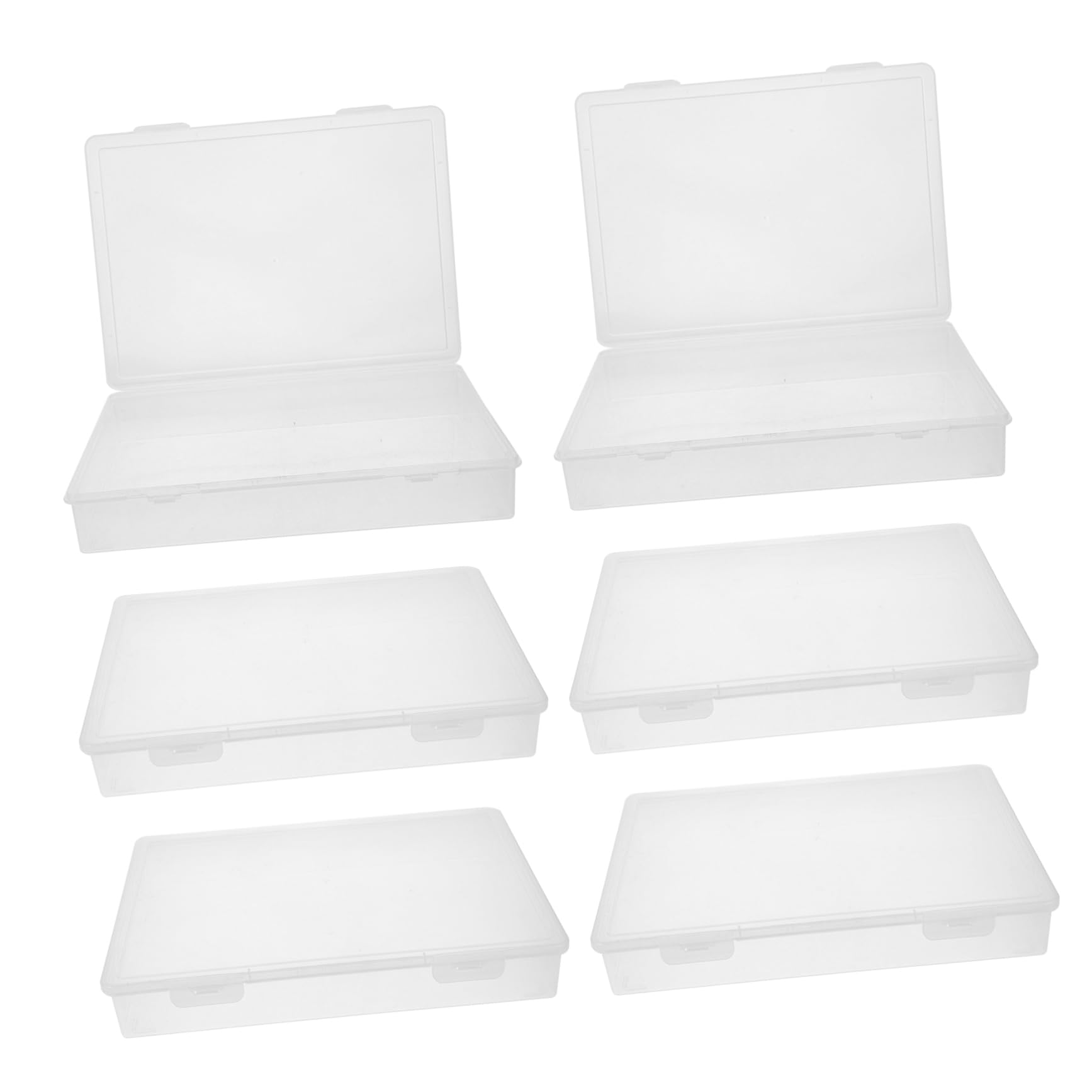 Conteneurs de rangement plastique transparents Gadpiparty contre le désordre des perles et bijoux