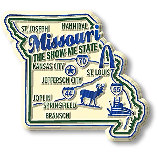 Imán Decorativo Missouri Rubber 2.6 x 2.3 pulgadas