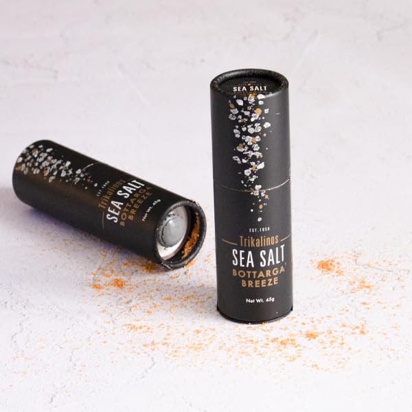 TRIKALINOS Sale alla Bottarga di Muggine, 45g, Cristalli di Sale Marino con Bottarga di Muggine, Senza Conservanti, Contiene Pesce