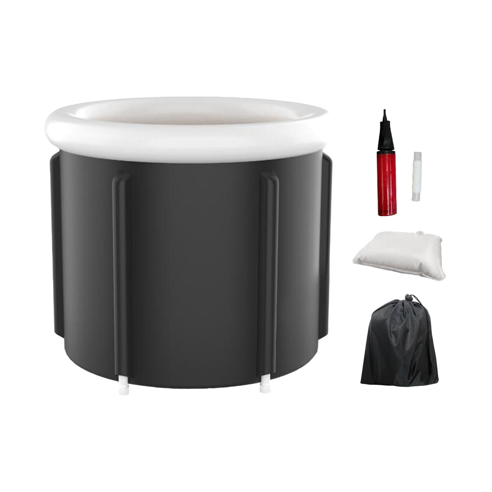 ATORSE Ice Bath Tub Personal Hot Bath Barrel Bathtub for Big Kids Camping Household Style B-image-36