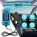 EMESAK Automotive Current Draw Tester, High Precision 0.01A-19.99A Fuse Ammeter, Circuit Fault Finder with LED Lighting and LCD Display for Vehicle Parasitic Drain Diagnosis for Various Vehicles (1pc)