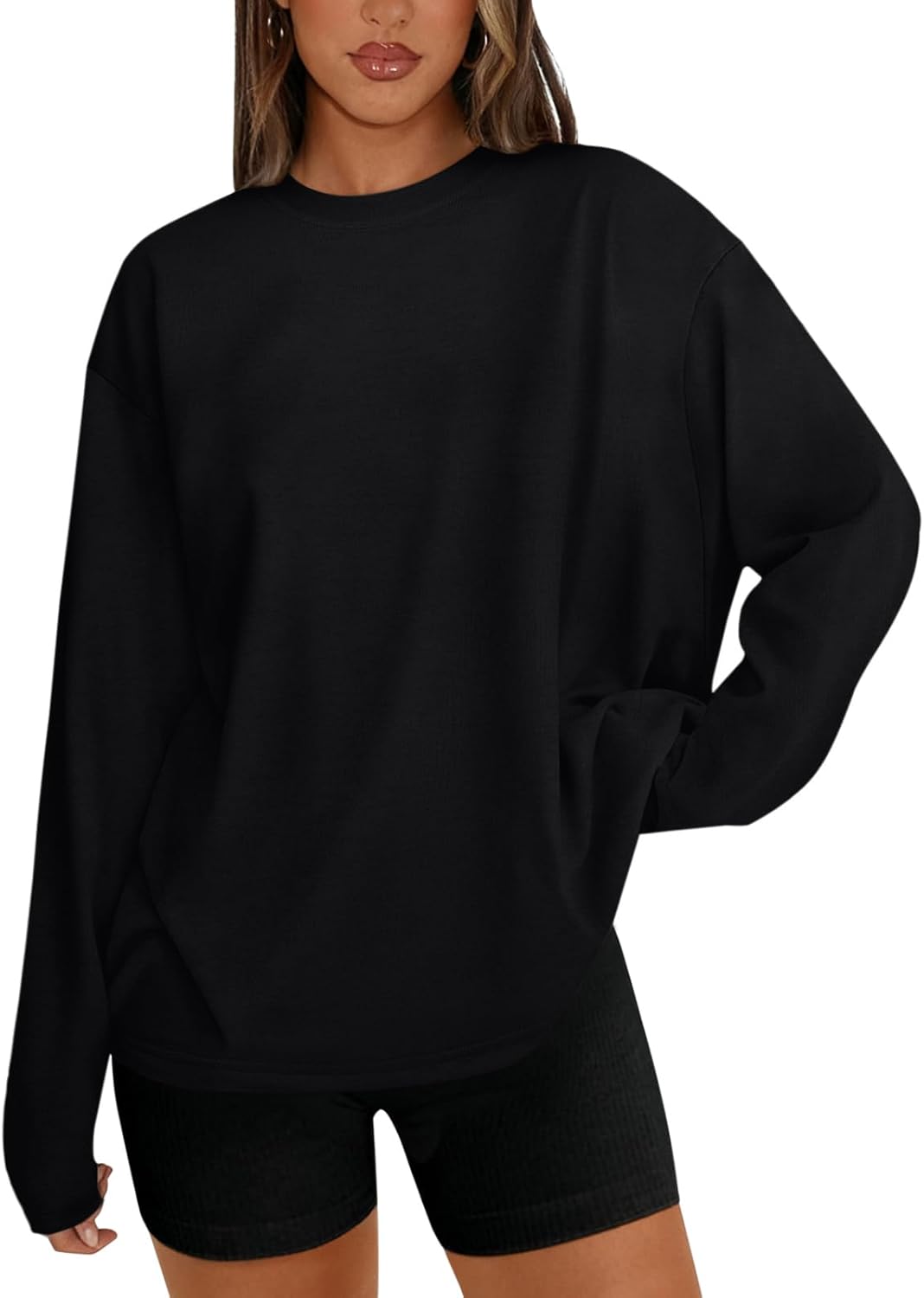 REORIA Womens Oversized Long Sleeve T Shirts 2025 Basic Crewneck Tee Fall Tops Casual Y2K Clothes REORIA Womens Oversized Long Sleeve T Shirts 2025 Basic Crewneck Tee Fall Tops Casual Y2K Clothes