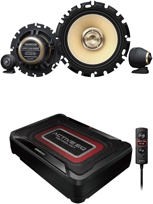 ケンウッド 「スピーカー KFC-XS165S」+「ウーハー KSC-SW12EQ」セット