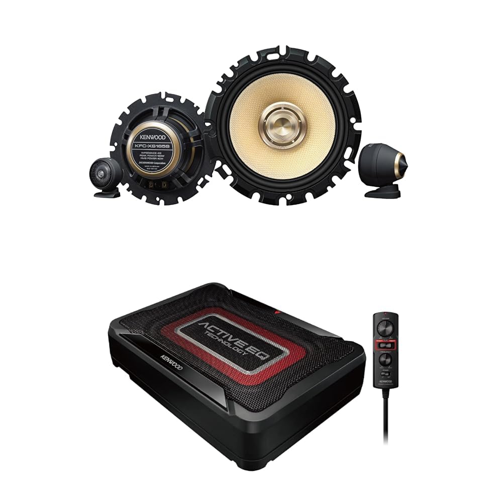 ケンウッド 「スピーカー KFC-XS165S」+「ウーハー KSC-SW12EQ」セット KENWOOD