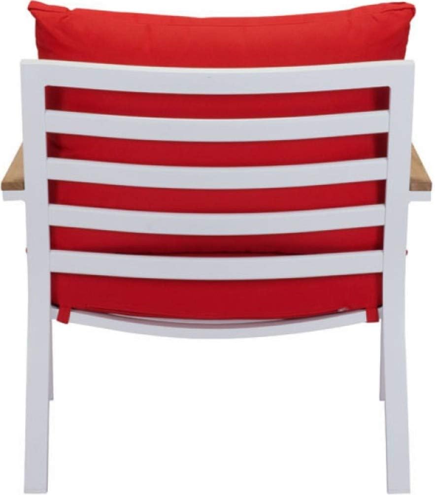 Zuo Alameda Beach Living Furniture Set, White/Green