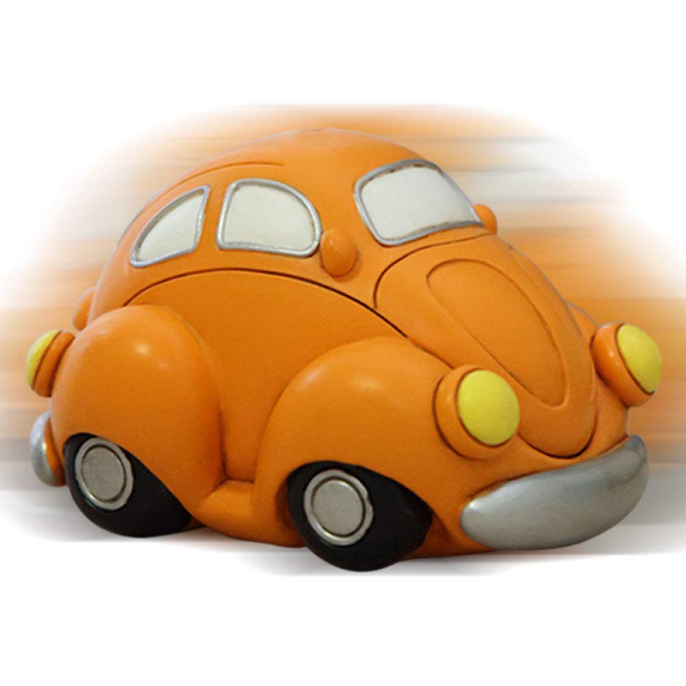 Mignon créatif voiture résine orange : cadeau art idéal famille et couples