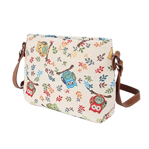 Image of Signare Tapestry Crossbody Bag Sling Shoulder Purse for Women