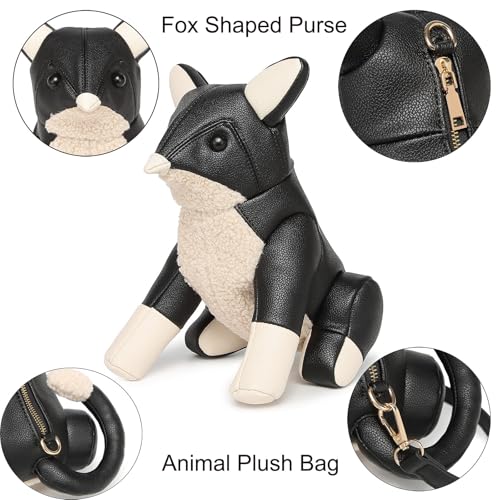 Image of Women PU Leather Unique Novelty Animal Shape Detachable Strap Crossbody Shoulder Bag Handbag Purse for Girls