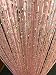 Produktbild HYSENM 2 Stücke Fadengardine Fadenvorhang 100 x 200cm einfarbig Glitzer schön für Hochzeit, Rosa 100 x 200cm