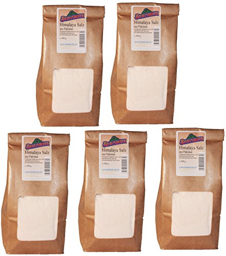 Himalaya-Salz aus Pakistan, fein 5,0 kg ( 5x 1kg)