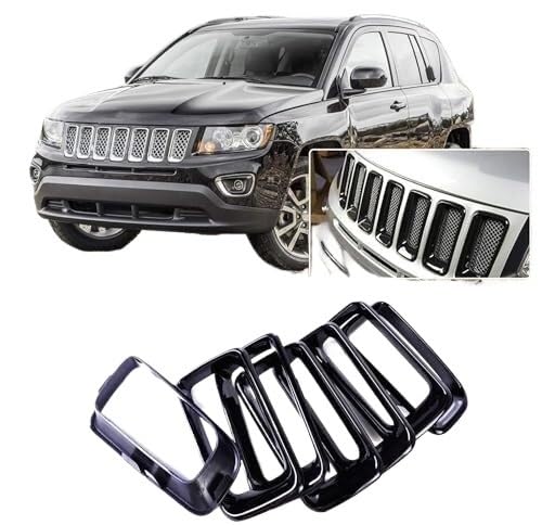 Grille de phare antibrouillard Jeep 2011-2016 calandre avant robuste - 2