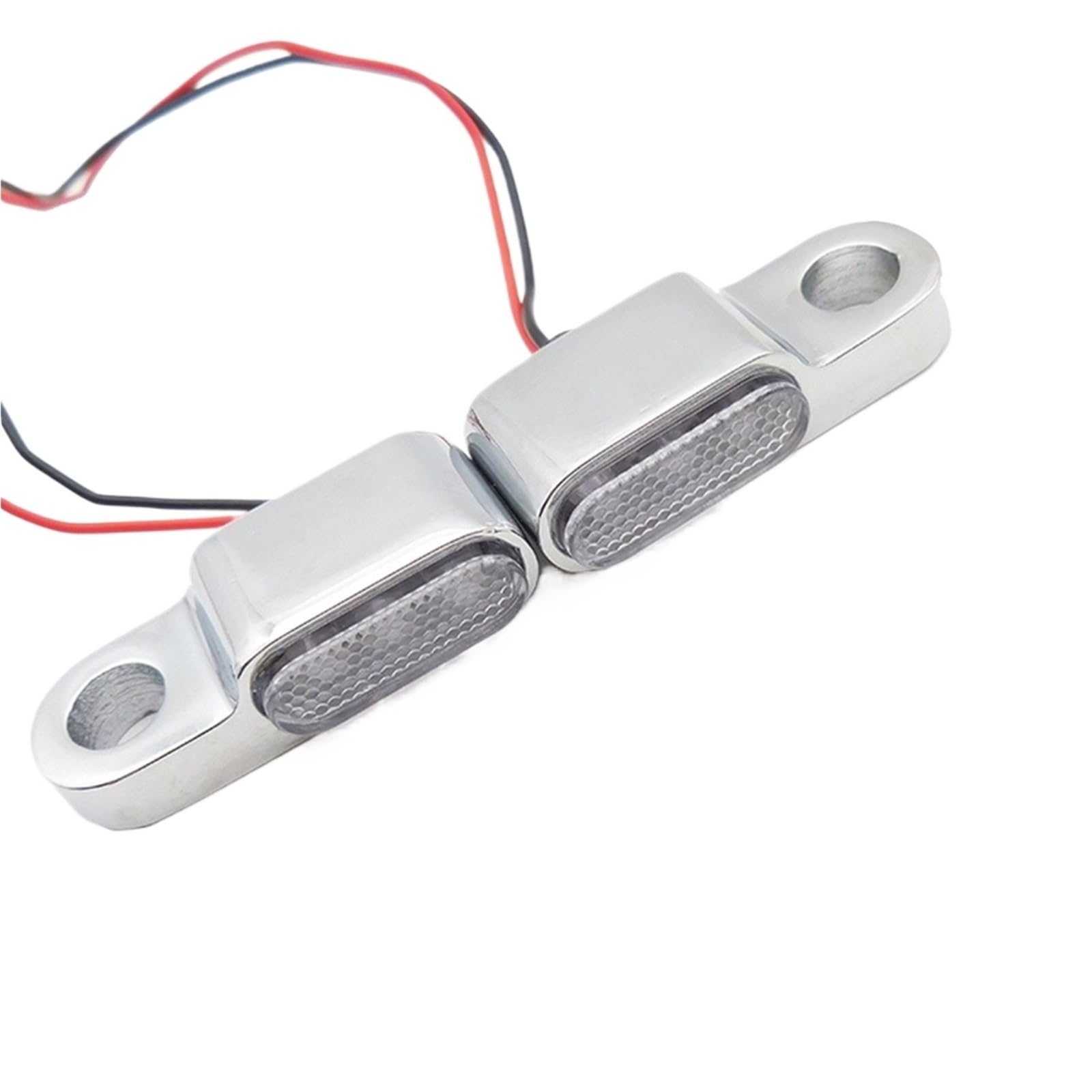 Luces de señalización Indicadores De Motocicleta Scooter 12 V | Indicadores de motocicleta Scooter de 12 V Luz de señal de giro(Black clear-L)
