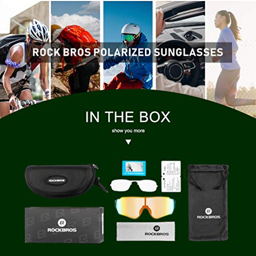 Image of ROCKBROS Polarized Sunglasses UV Protection for Women Men Cycling Sunglasses