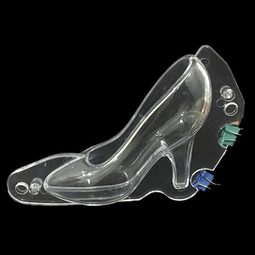 Miniatura 6 de ibasenice 2 moldes de chocolate para zapatos de tacón alto, moldes de caramelo para zapatos 3D, moldes de fondant de tacón alto, moldes para