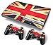 PS3 FAT Original PlayStation 3 Dirty England Skin Aufkleber PVC für Konsole + 2 Controller / Pads Schutzfolie Aufkleber Cover Art