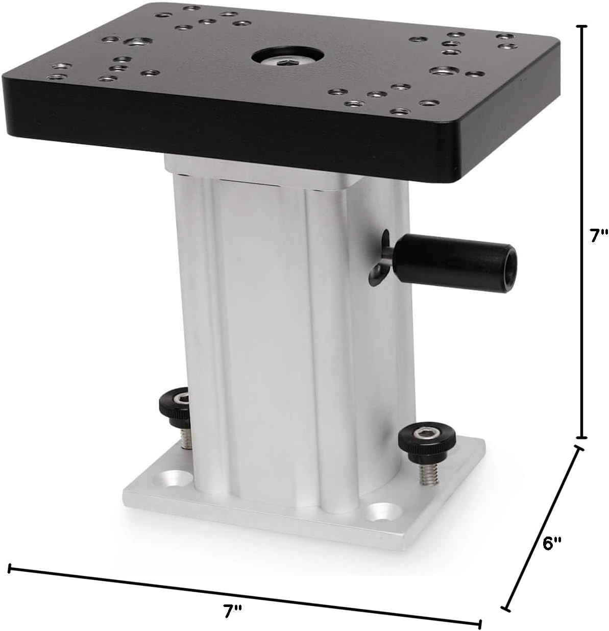 Cannon Aluminum Swivel-Base Pedestal Mount for Downriggers and Boat Trolling