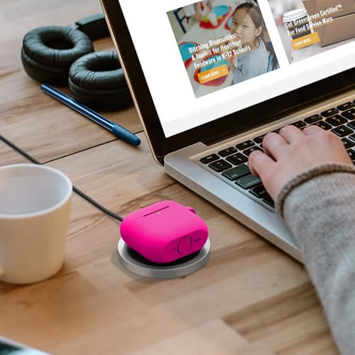 Image of Tobfit Case for AirPods 4 Case Cover 2024 with Lanyard & Keychain, Soft Silicone Protective Case for Apple AirPods 4th Generation, Full Protection, Support Wireless Charging, Rose red
