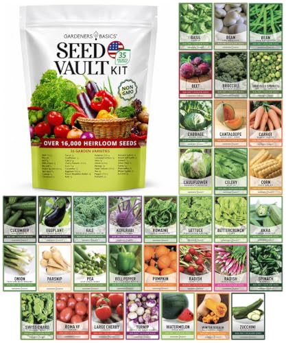Gardeners Basics Survival Vegetable Seeds Garden Kit