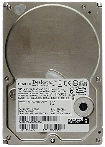 Preisvergleich Produktbild 250GB Hitachi Deskstar HDT722525DLA380 SATA ID17072