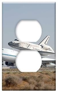 Switch Plate Outlet Cover - Space Shuttle Nasa Shuttle Transportation Piggyback
