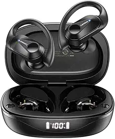 Lenovo LP75 Fone De Ouvido Sem Fio Bluetooth 5.3 Com Gancho Microfones TWS Esportivo HiFi Estéreo Bluetooth Sem Fio Impermeável Alta Fidelidade Cancelamento De Ruído