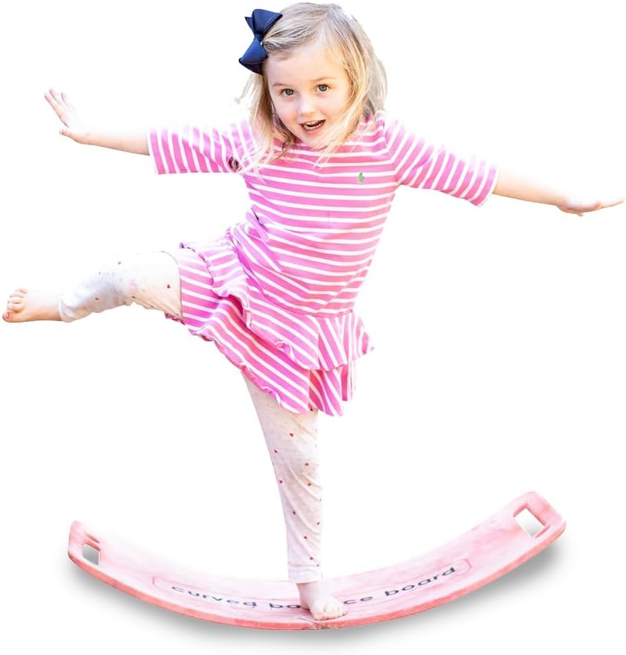 Platports Sensory Balance Board for Kids – ADHD Focus, Calm & Motor Skill Development | Indoor Montessori Play | Durable Non-Wood Wobble Board