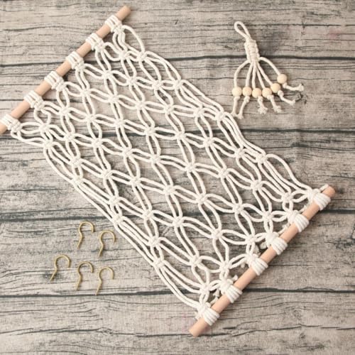Hamaca de macramé para frutas y verduras solución encimeras llenas 6