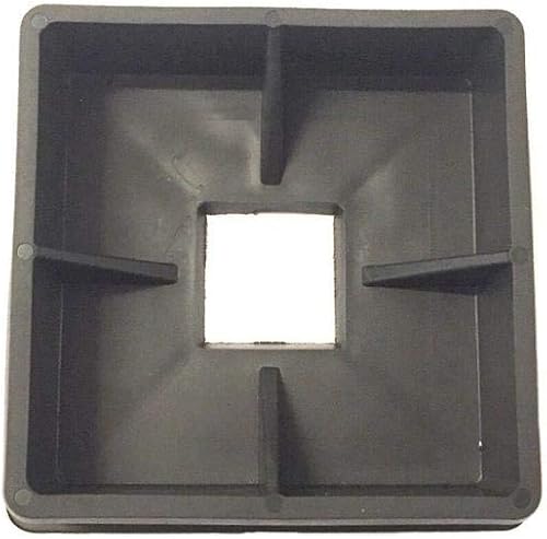 Miniatura 2 de Cubierta cuadrada de goma de 4 "tapa de tapón de parachoques negro RV Camper Trailer de goma