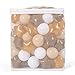 Realhaha Ball Pit Balls 100 PCS, Star Shapes for Babies Kids Playpen Plastic Balls for Babies Ball Pool Puppy Playballs, Gold Coffee