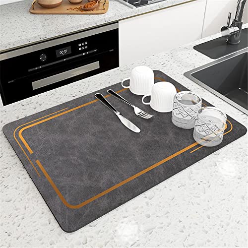 Morbuy Tapis Égouttoir Vaisselle Minimaliste Moderne, Tapis De