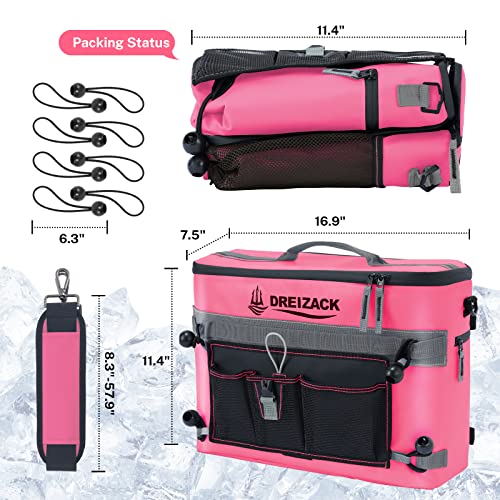 Dreizack Kayak Cooler Kayak Cooler Behind Seat For Kayak With Lawn Chair Style Seat Cooler Bag Behind Seat, Splash Seat Ice Chest Cooler Kayak Accessories For Kayaking Camping Travel Beaches #TOP6