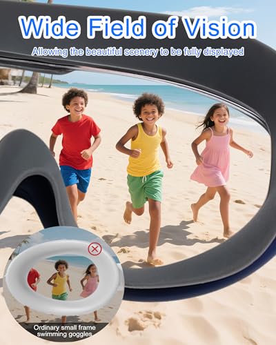 Image of Swim Goggles for Kids 6-12, Wide View Anti-Fog UV Protection No Leaking,Boys Girls Youth Swimming Goggles