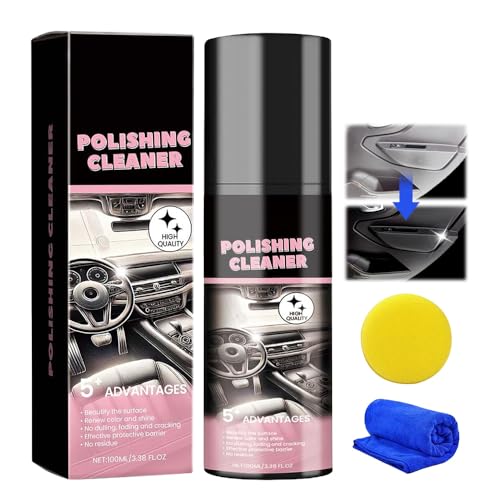 Car Interior Cleaner, 2025 New Polishing Cleaner for Interior Det...
