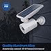 DrawGreen Solar Motion Sensor Light Outdoor of 2, Motion Sensor Solar Lights Aluminum Cameras Fill Flood Security Spotlights for Yard Fence Patio Garden 100-Week 100% Free Replacement