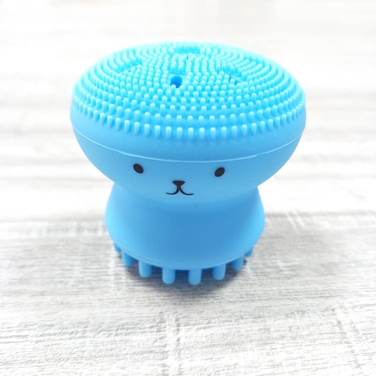 Giffy® Massage Brush Silicone Face Scrubber Exfoliator Soft Cute Octopus Facial Cleansing Brush