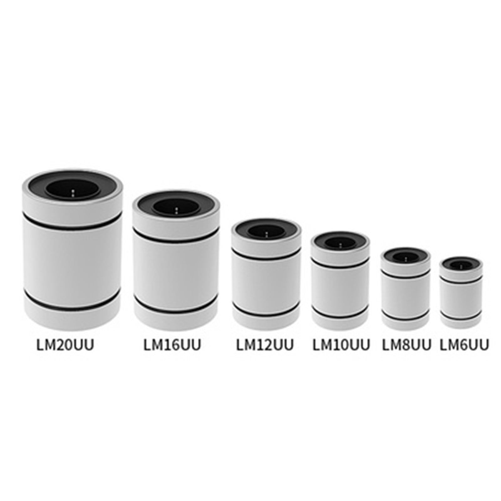 10 pz/lotto LM8UU LM3UU LM4UU LM5UU LM6UU LM10UU Boccola Lineare 8mm, Cuscinetti Lineari for Aste Liner Rail Albero Lineare Parti (Size : Lm5luu 5x10x29)