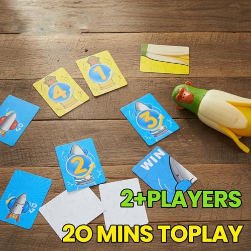 Banana Momkey vs Sharkman: Juego de fiesta familiar miniatura 2