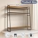 YGYQZ Schreibtisch Regal 2 Regale 95CM Schreibtischregal, Schreibtisch Regalaufsatz Aufsatzregal für Computer, Multifunktionales Tischregal für Zuhause, Büro, Schlafsaal