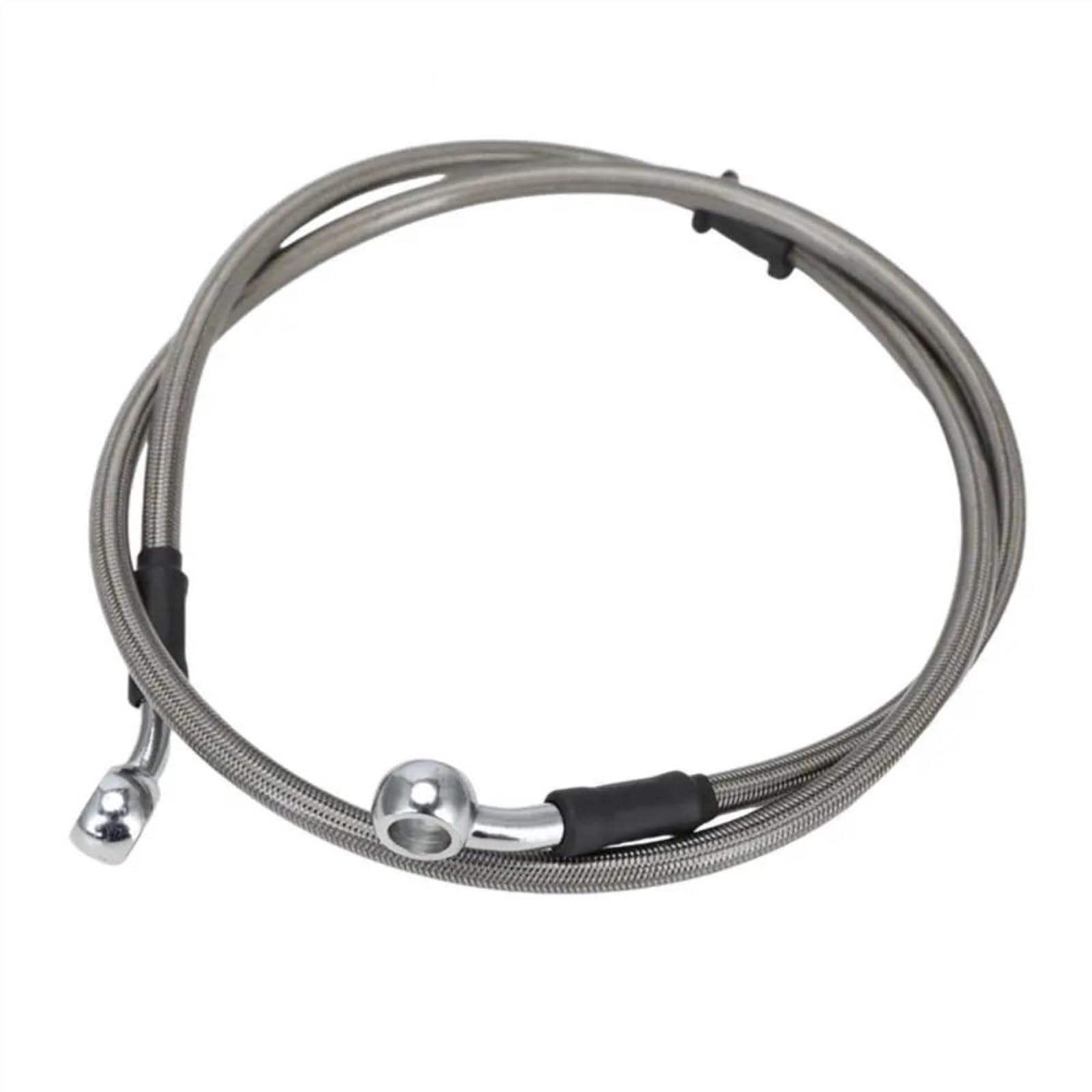 Ksxzw Silver Motorbike Part Universal Motorcycles Braided Steel Hydraulic Brake Clutch Radiator Oil Cooler Hose Line Pipe Tube 900Mm 28 Degree