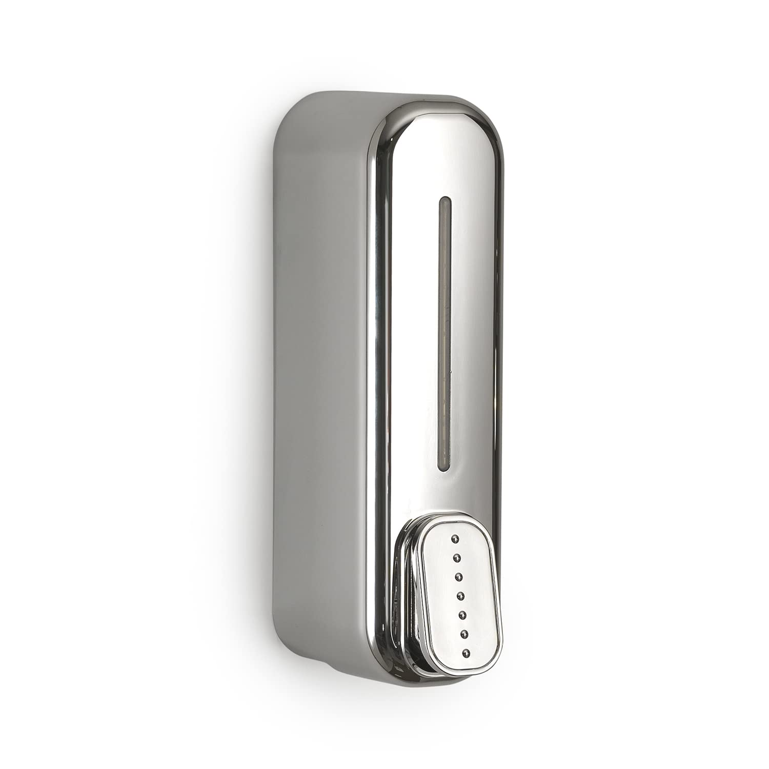 GEDY Mullet Soap Dispenser and Disinfectant Gel 350 ml, Chrome-Plated, Dimensions 22 x 6.3 x 9 cm and Weight 0.205 kg