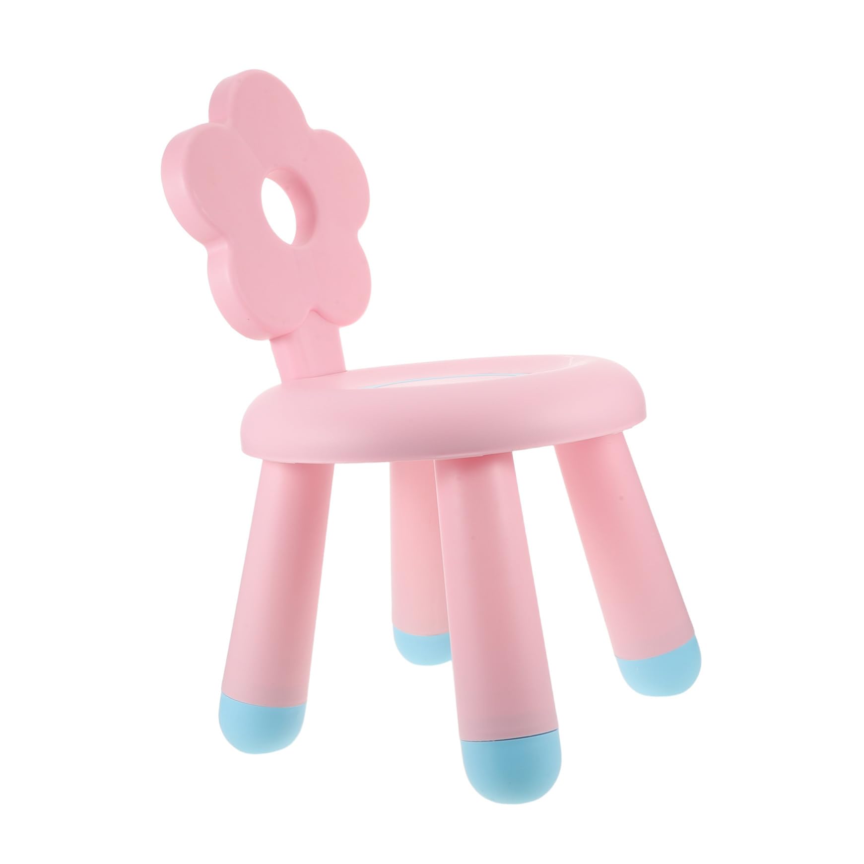 Zerodeko Sgabello per Plastica Rinforzata Piccolo e Portatile Antiscivolo e Multifunzionale per Bagno Cucina e Cameretta Rosa