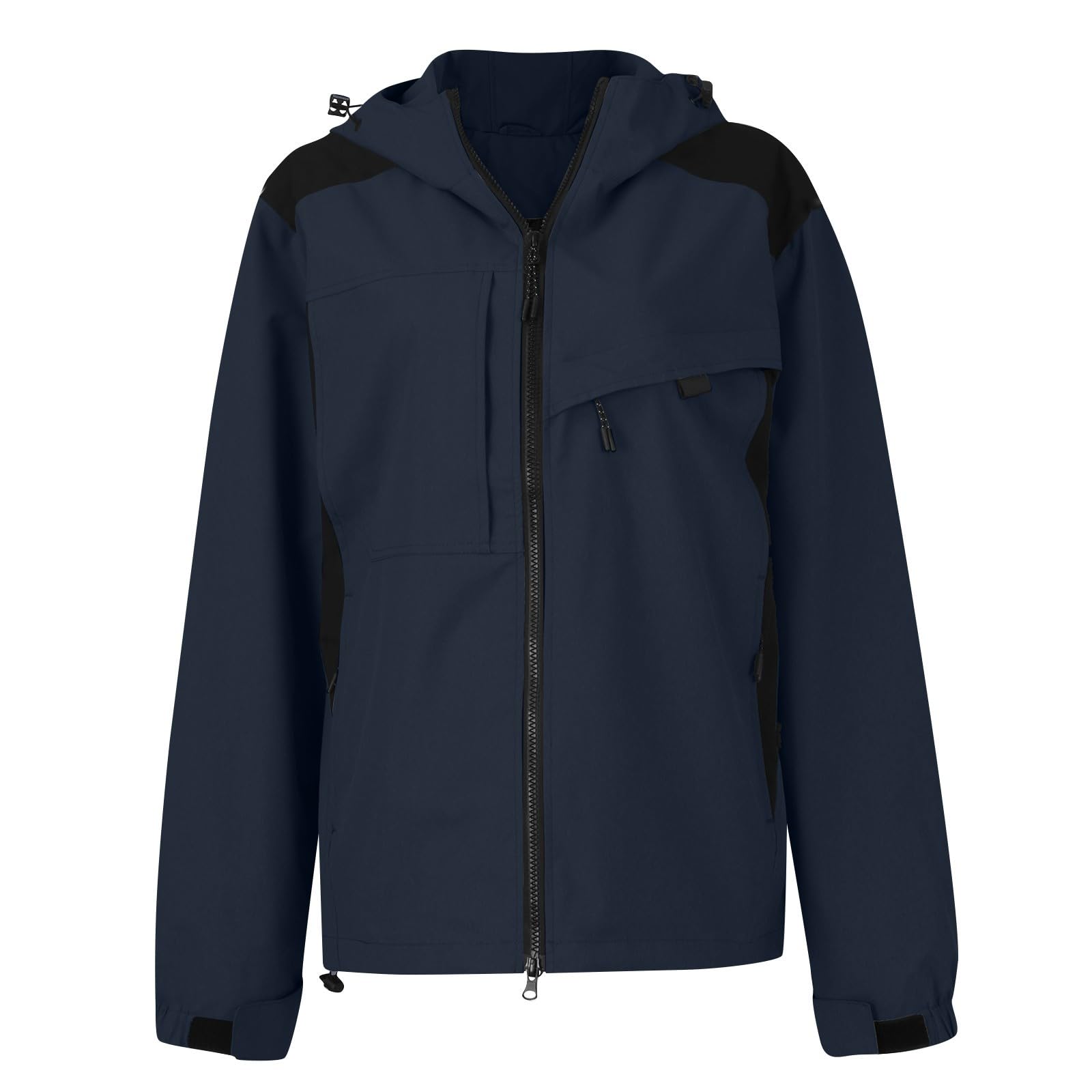 Generisch Regenjacke Damen Wasserdicht Wanderjacke Mit Kapuze Jacke Jersey