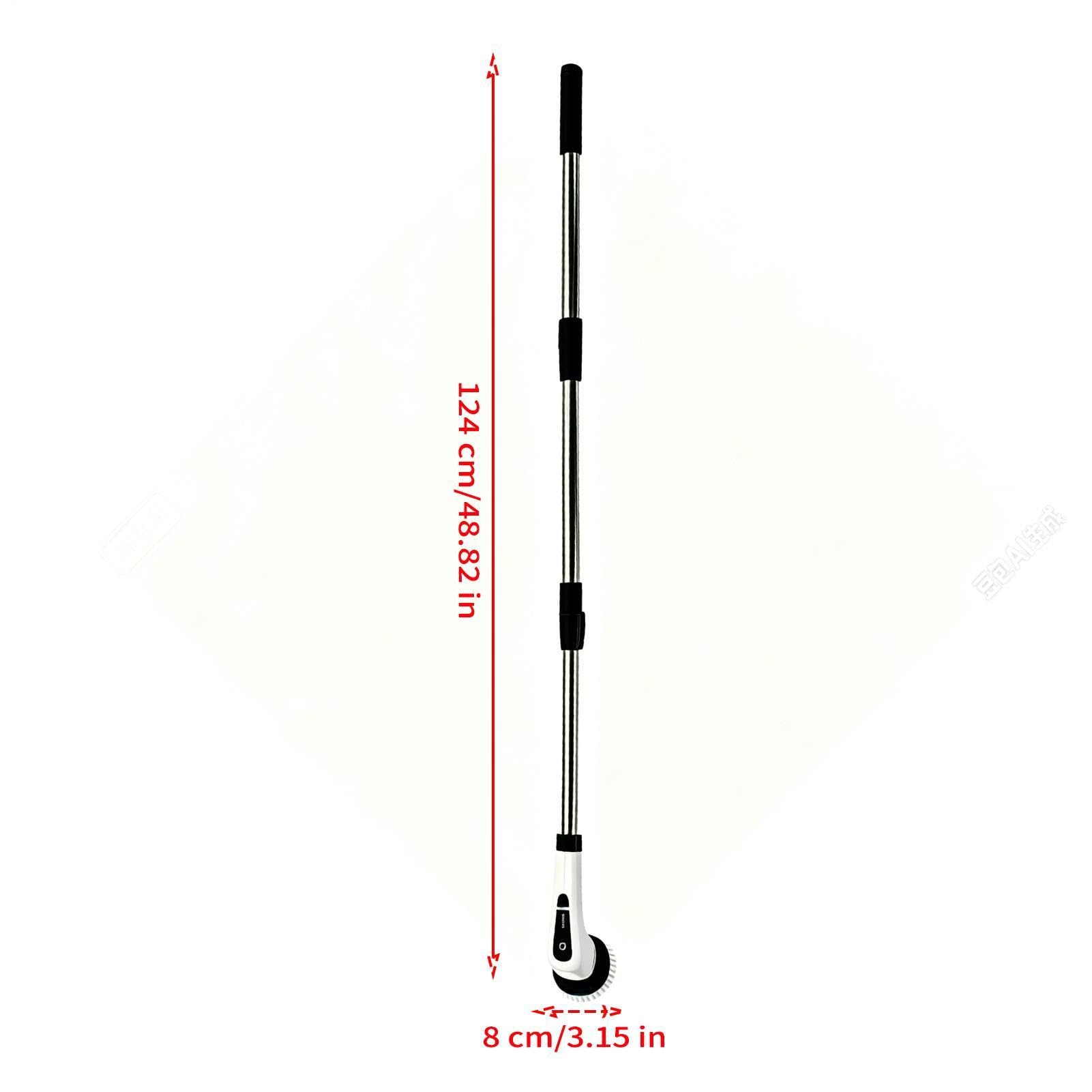 Cepillo Limpiador Eléctrico Limpiador Inalámbrico Recargable 2500 mAh | Cepillo De Fregado 2 Velocidades Ajustables Parrilla, Juntas, Fregadero