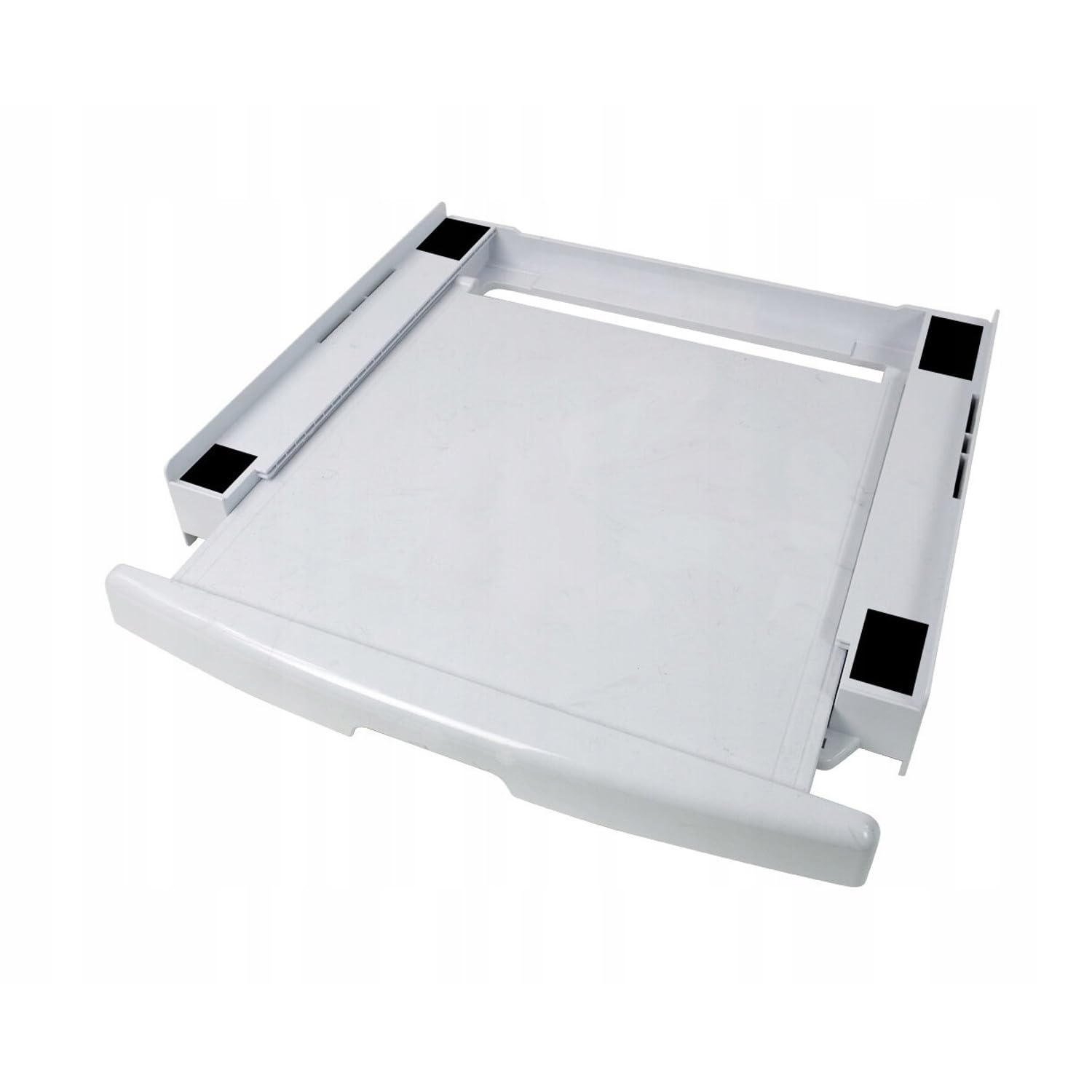 ScanPart Kit de montaje universal para lavadora y secadora de 60 cm. Estante extraíble. Estructura estable. Sistema Safe in Lock (Blanco)
