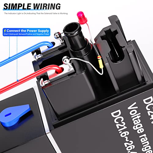 Tailonz Pneumatic 2V025-08 24V 1/4 Inch Npt 24V 2 Position 2 Way Normally Closed Electric Solenoid Air Valve 2V025-08 Junction Box thumb #4