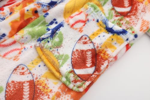 Image of Girls Fleece Hooded Robes Kids Warm Bath Robe for Girls Soft Fuzzy Bathrobe