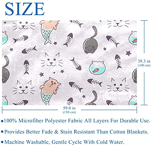 Plaid chat doux couverture fantaisie pour réconforter vos soirées - 6