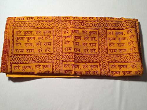 HARE Krishna HARE Rama cotone sciarpa - lepre