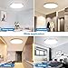 DLLT 24W Modern Dimmable Led Flush Mount Ceiling Light Fixture with Remote, 13 Inch Round Close to Ceiling Lights for Bedroom/Kitchen/Dining Room Lighting, Timing, 3000K-6000K 3 Light Color Changeable